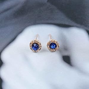 EÉRA「MINI EARRING LLIC BLUE」18K GOLD 18K Gold Lapis Lazuli Scarab Earrings